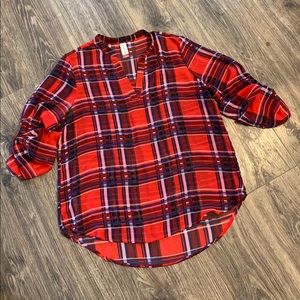 Plaid blouse